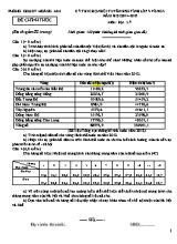 Đề thi chọn đội tuyển HSG tỉnh lớp 9 vòng 2 năm học 2014-2015 môn Địa lý